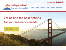 Tablet Screenshot of marindependent.com